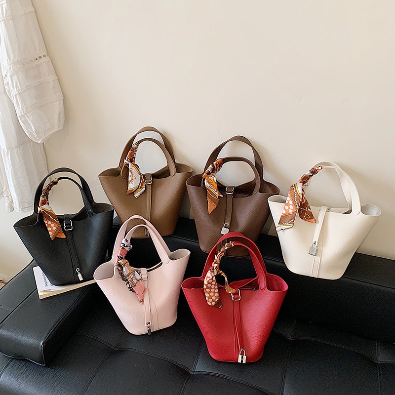 Korean Style Bucket Bag for Women, Crossbody Shoulder Bag - Image 1