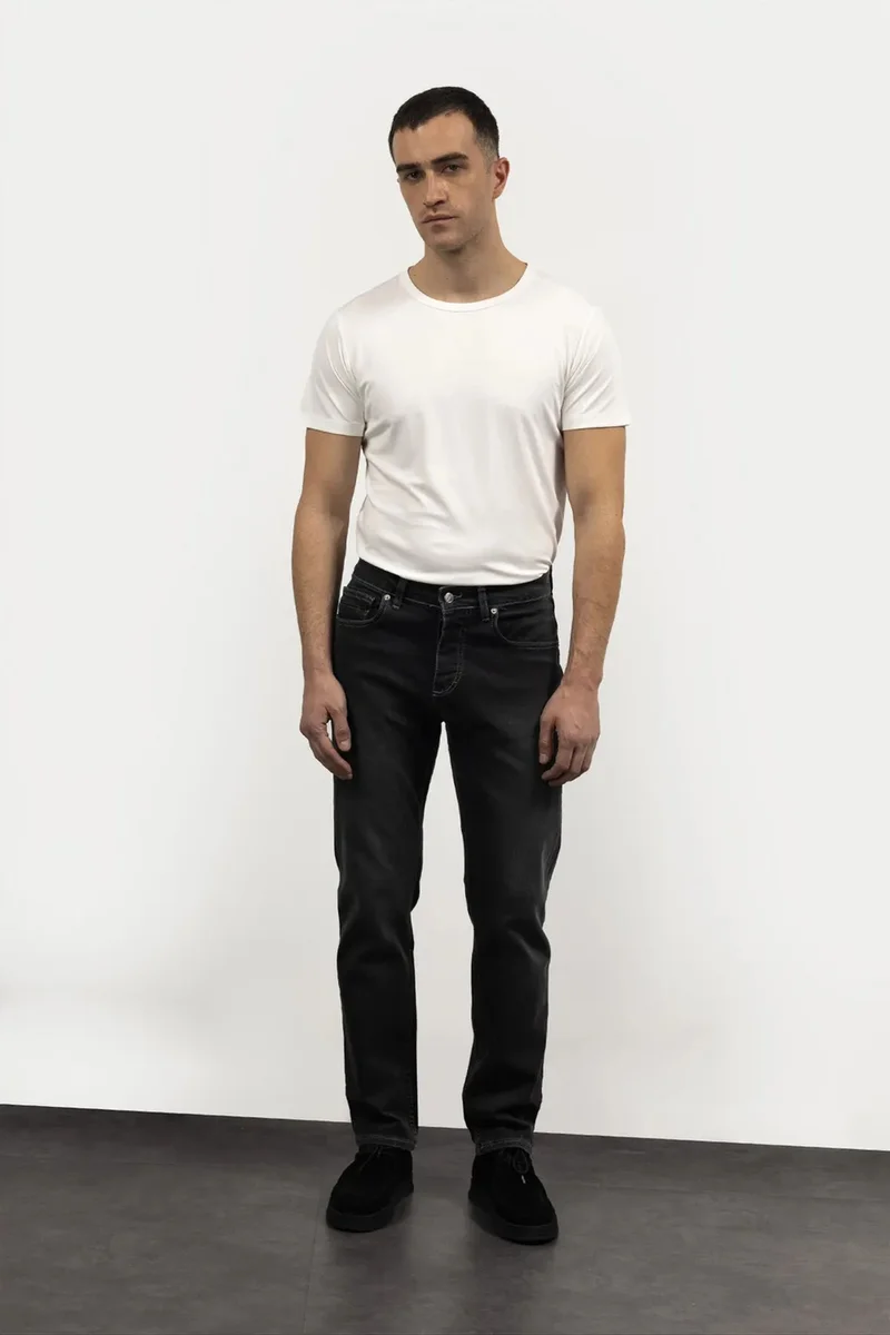 Giesto Black GIESTO Men's Straight-Leg Jeans for Men | Best Price UAE