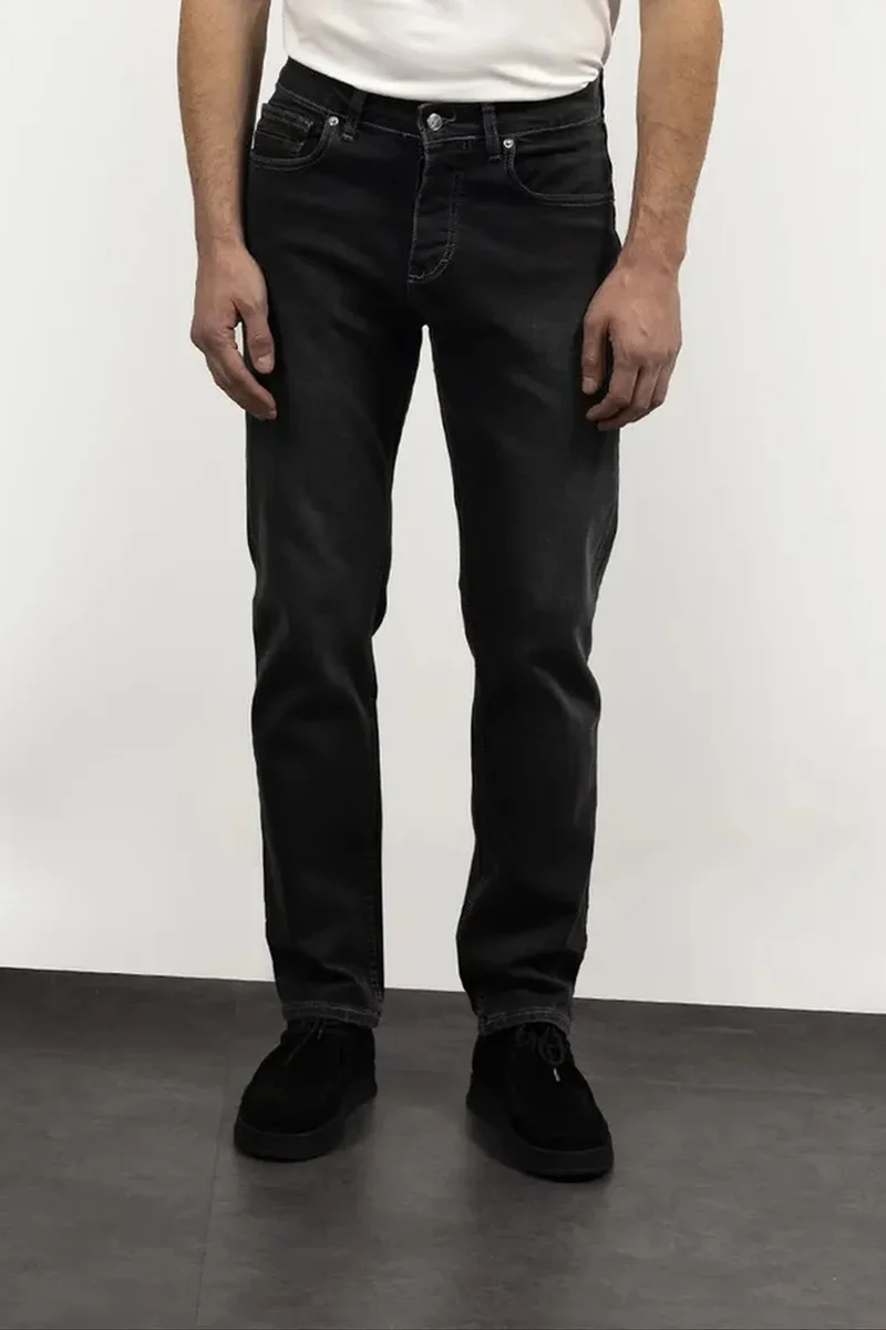 Giesto Black GIESTO Men's Straight-Leg Jeans for Men | Best Price UAE