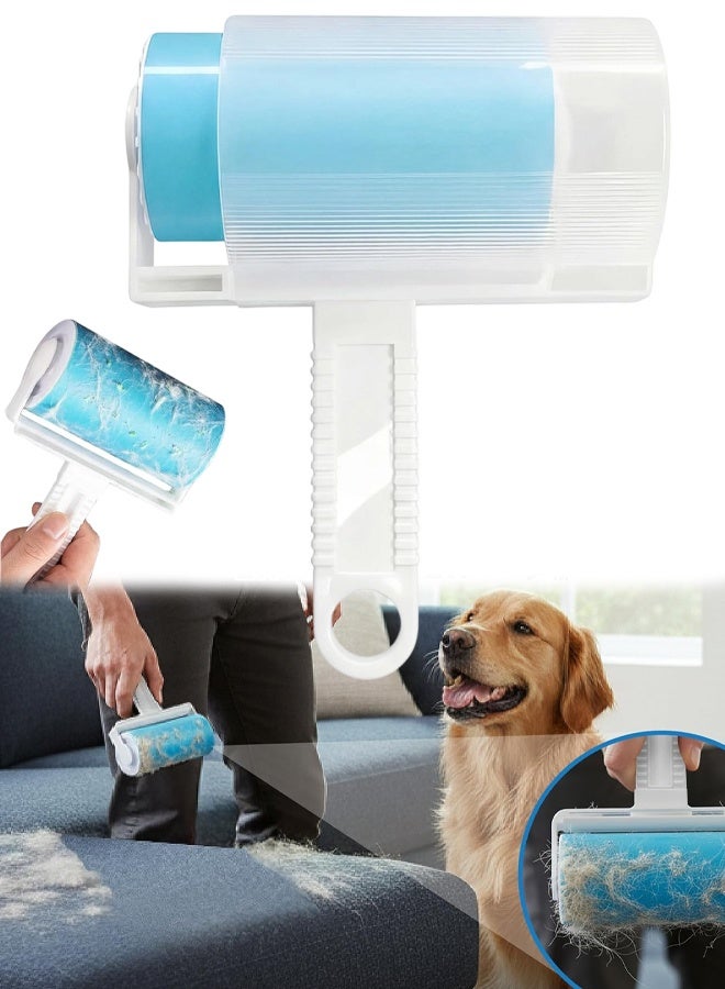 Washable Reusable Lint Roller, Large & Mini Pet Hair Remover with Cover for Clothes Car Seats - Image 1