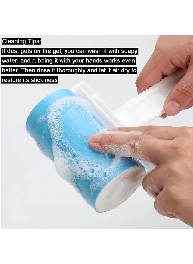 Washable Reusable Lint Roller, Large & Mini Pet Hair Remover with Cover for Clothes Car Seats - Image 5
