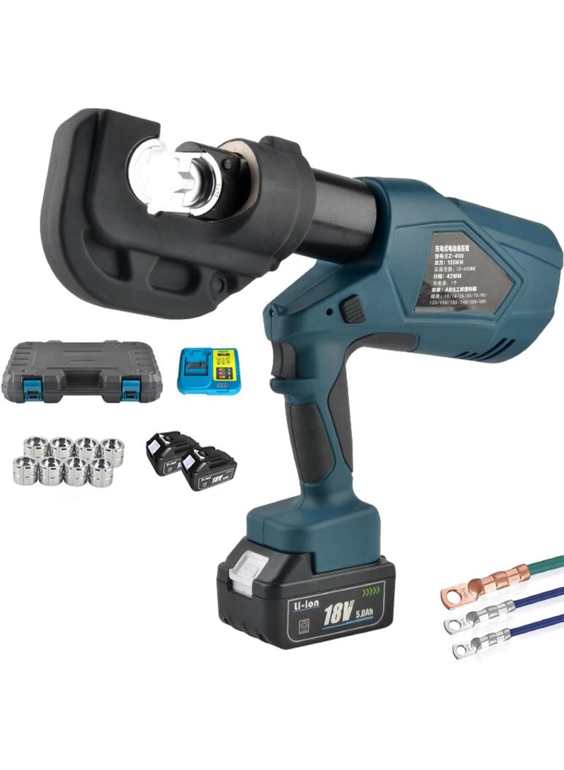 GGOOT Hydraulic Wire Battery Cable Lug Terminal Crimping Tool - with 13 Dies, Wire Swaging Tool for Cable Railing Hardware - Image 1