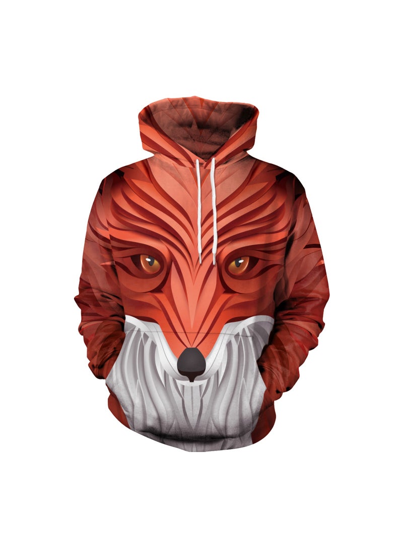 Loquat - 3D Creative Abstract Three-dimensional Animal Print Hoodie - Image 1