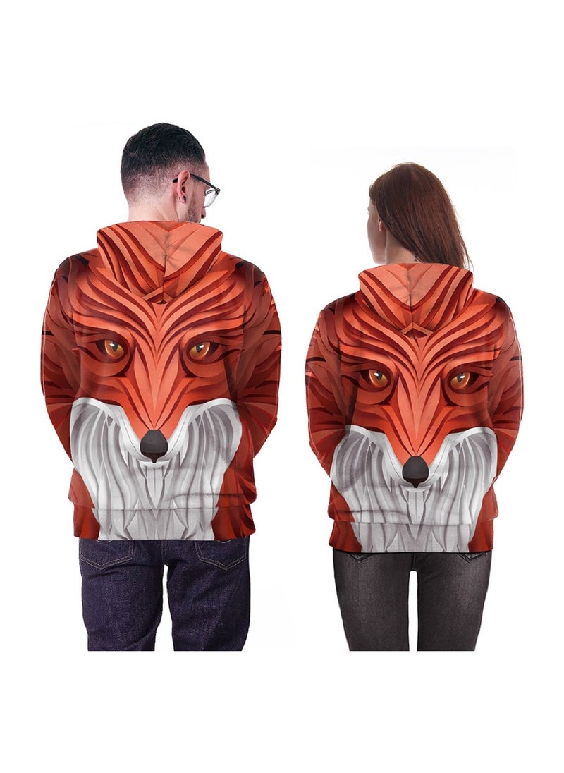 Loquat - 3D Creative Abstract Three-dimensional Animal Print Hoodie - Image 1