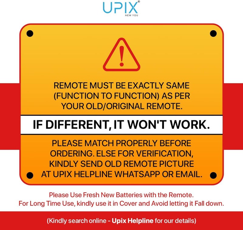 Upix جهاز التحكم عن بعد AC رقم 36 (مع الإضاءة الخلفية)، متوافق / بديل لجهاز التحكم عن بعد LG AC (سيعمل فقط مع نفس الجهاز تمامًا) - Image 4