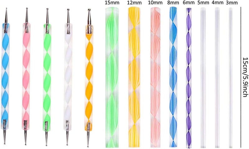 Definite Mandala Art Dot Painting Designer Acrylic Tools Set of 8 Pcs Mandal Tool and 5 Pcs Dotting Tool - Image 2