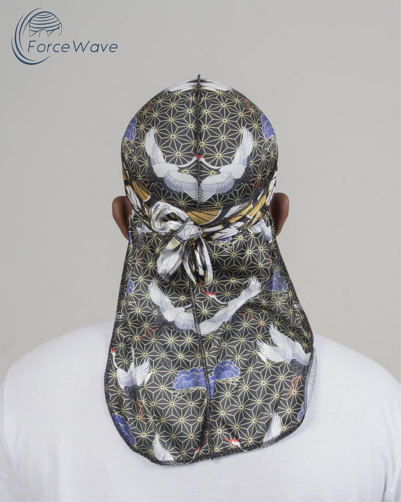 ForceWave Durag for Men Designer for Waves Silky Durag Du rag with Designed Pattern - Image 4