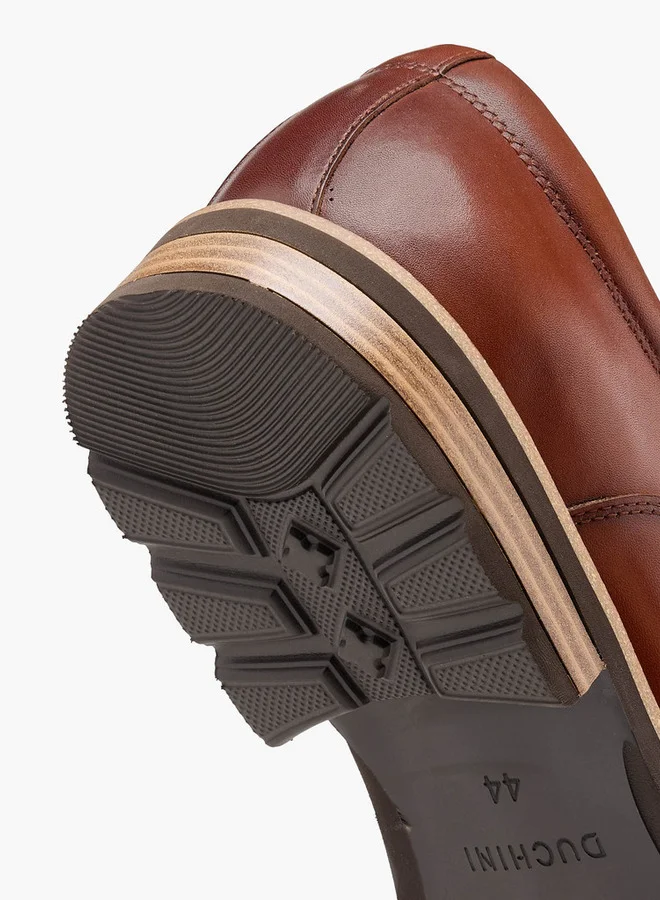 DUCHINI Brown Men Slip-On Leather Loafers for Men | Best Price UAE