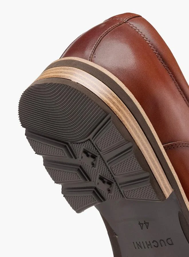 Duchini Brown Men Slip-On Leather Loafers for Men | Best Price UAE