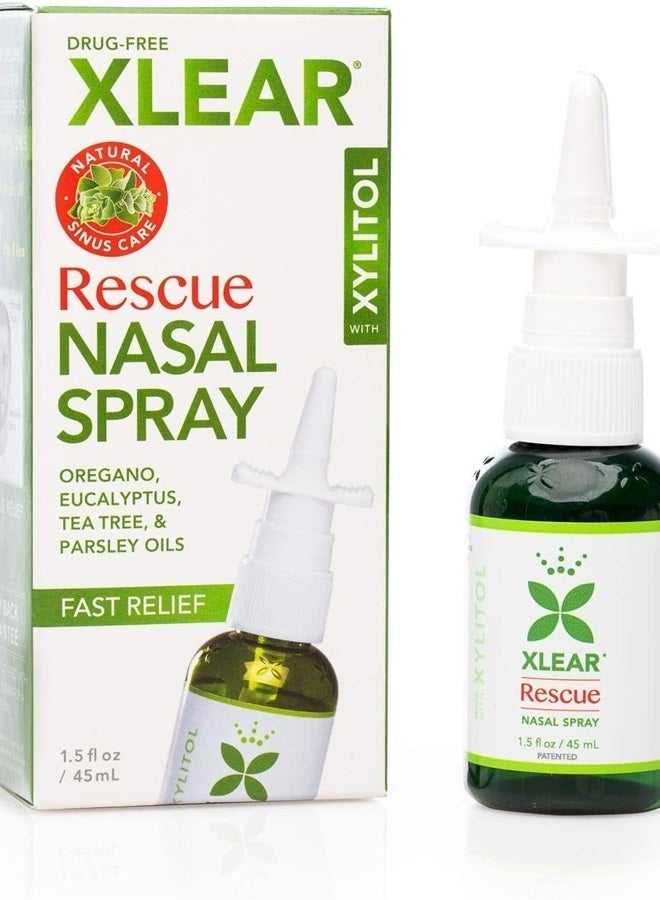 Xlear Rescue Nasal Spray with Xylitol, Oregano and Tea Tree (Pack of 1) - Image 1