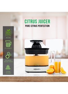 DOMEA Electric Citrus Juicer, Orange Juice Maker, Lemon Squeezer, 0.7 ML Capacity, 25W Energy Efficient Powerful Motor, Includes 2 Cones, Quick & Easy Juicing  - Image 3