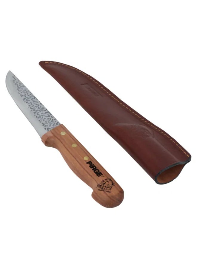 PiRGE Steel Butcher Knife, 14 cm - Wood - Image 3