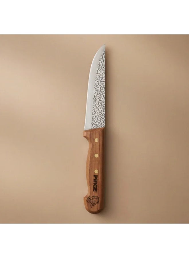 PiRGE Steel Butcher Knife, 14 cm - Wood - Image 1