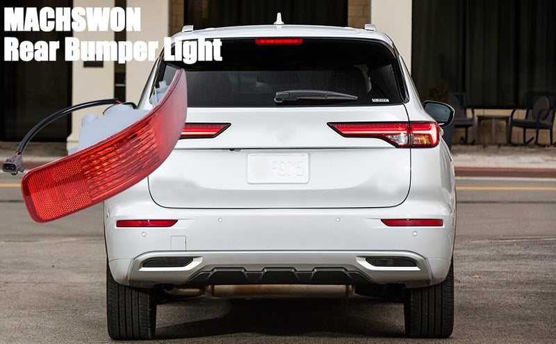 MACHSWON Rear Tail Fog Light Lamp Reflector Left/Right Rear Bumper Tail Fog Light Reflector Left/Right Compatible with Mitsubishi Outlander MK2 2006-2012 - Image 2