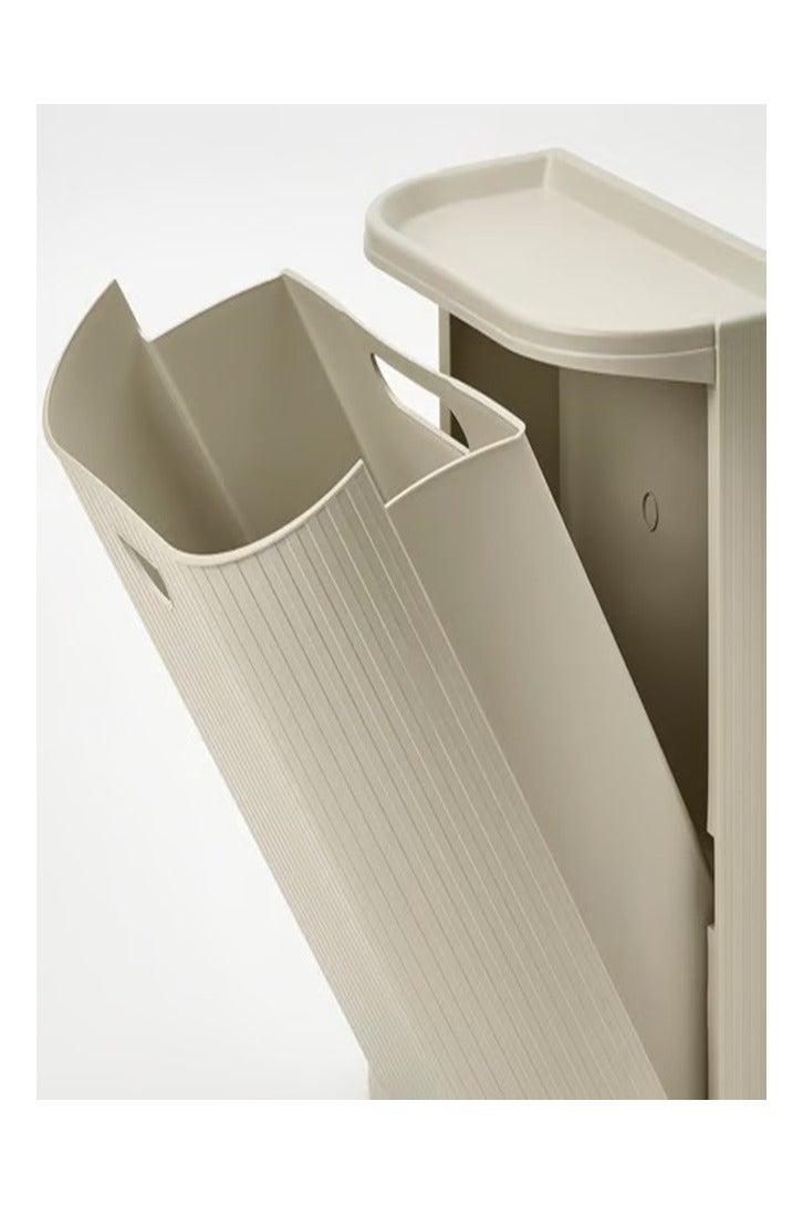 Container with lid, grey-beige, 21 liters  - Image 1