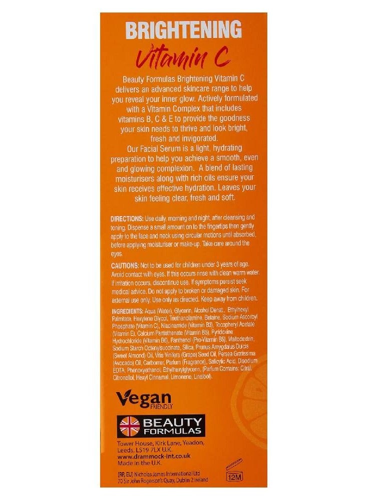 BEAUTY FORMULAS Brightening Vitamin C Facial Serum 30ml - Image 3