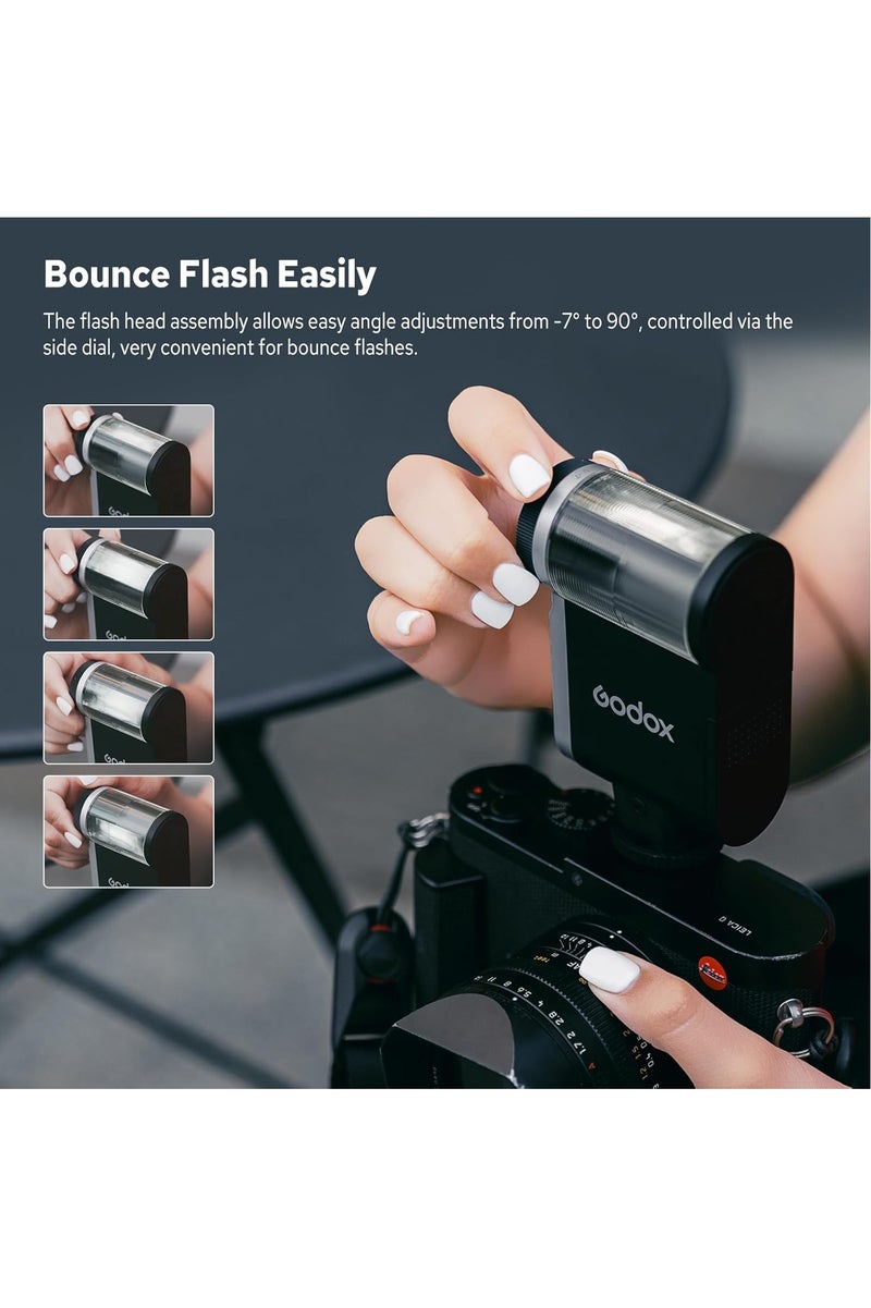 Godox iA32 Mini Camera Flash, Single Contact Hot Shoes Flash - Automatic Flash GN15, 8 Power Levels/2.5sRecycle/490 Flash Times/Auto/Manual Modes, S1/S2 Optical Control, for Canon Sony Nikon Fuji Olympus - Image 5