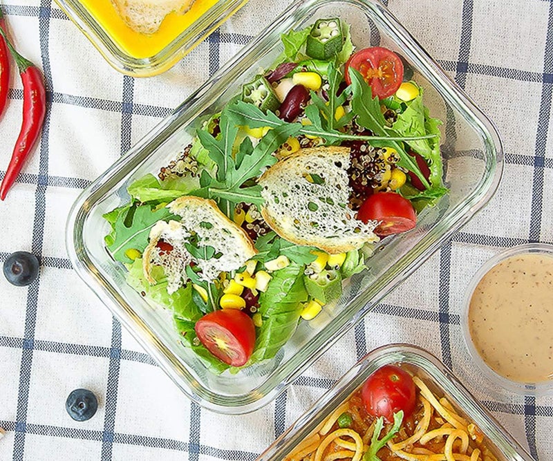 M MCIRCO [8-Pack,30 oz]Glass Meal Prep Containers,MCIRCO Glass Food Storage Containers,Airtight Glass lunch Containers with Lids, Microwave, Oven, Freezer and Dishwasher, Green - Image 5