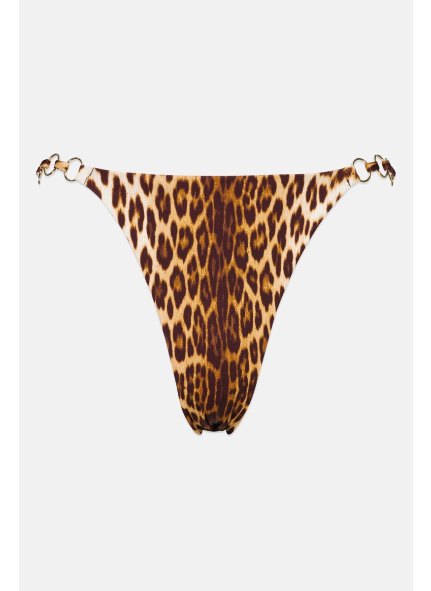 GUESS Women Swimwear Bikini Bottom, Brown  - Image 1