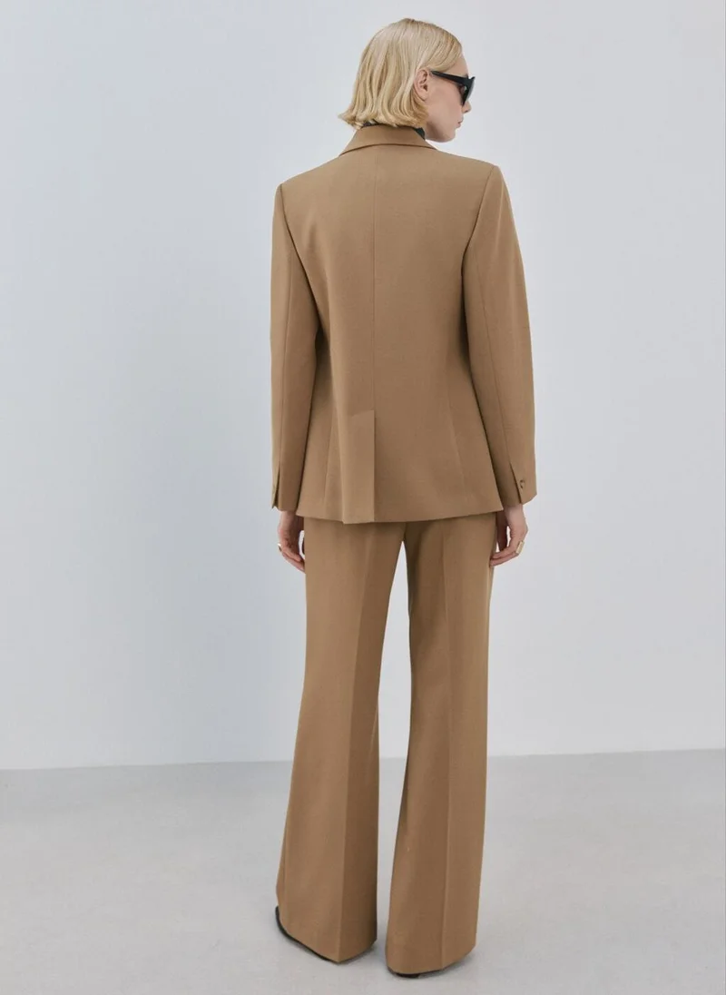 مانجو Straight low-rise suit trousers