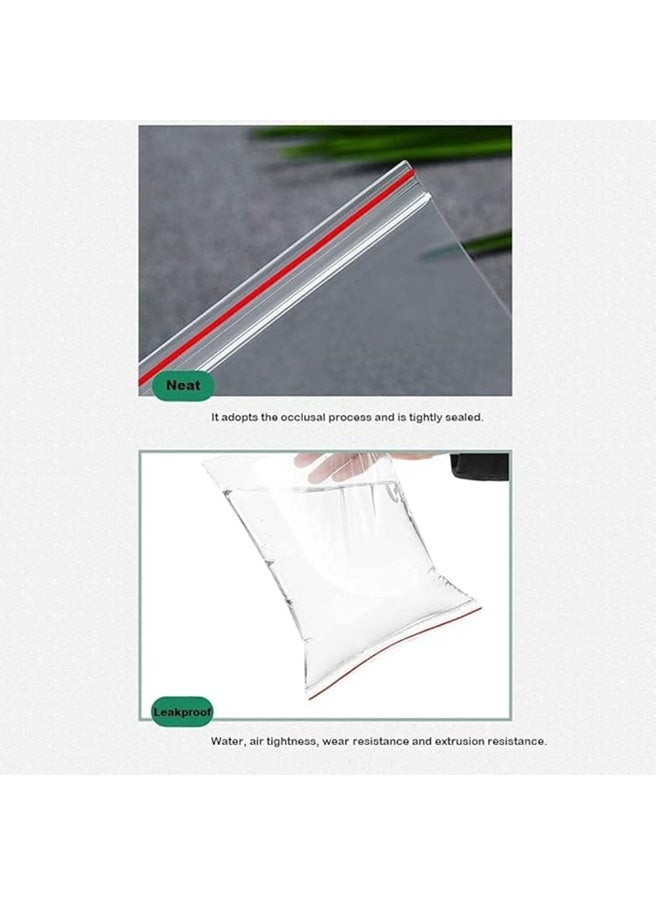 Ethic Solutions 500 Pack of Ziplock Bags - Storage Bags With Resealable Zipper, Clear Zipper Bags, Sealed Plastic Bag for Candles, Wedding Gifts, Party Favor, Sealing Bags, Storage Pouches, Stationery Storage, Freezing Marinades, Food Organization, Travel Supplies, Medicine and More - Image 3