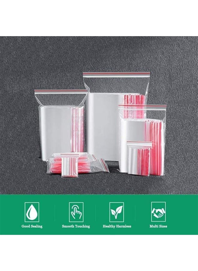 Ethic Solutions 500 Pack of Ziplock Bags - Storage Bags With Resealable Zipper, Clear Zipper Bags, Sealed Plastic Bag for Candles, Wedding Gifts, Party Favor, Sealing Bags, Storage Pouches, Stationery Storage, Freezing Marinades, Food Organization, Travel Supplies, Medicine and More - Image 5