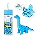 Pix Brix Pixel Art kit Puzzle Bricks Dinosaur Series Brachiosaurus Patented Building Brick Set to Recreate Your Favorite Dino Includes 808 Pieces Create 3D Builds Without Water Iron or Glue - Image 2
