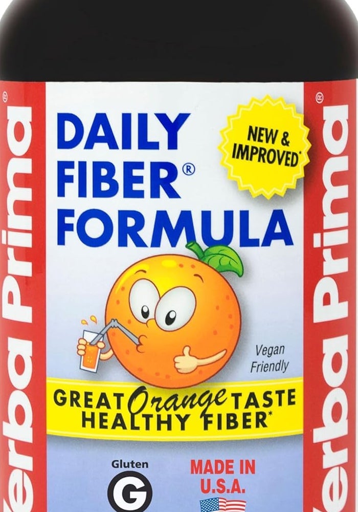 Yerba Prima Daily Fiber Formula - Orange Flavored Powder, 16 Ounces - Image 1