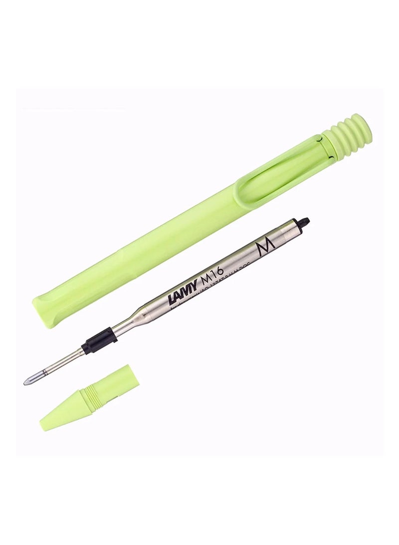 LAMY Safari Ballpoint Pen Medium Tip Black Ink Spring Green Barrel - Image 3