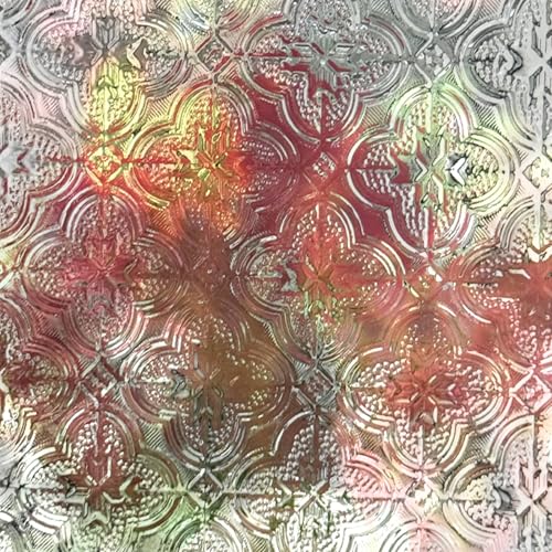 ADD.HERES 3D Stained Glass Window Film Decorative Window Privacy Film for BathroomFront DoorHome Sun Blocking Heat ControlStatic Cling Flowering CrabApple 236inch x 354inch - Image 3