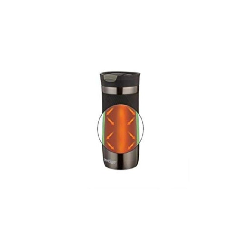 Byron Snapseal Travel Mug, Stainless Steel Thermal Mug, Vacuum Flask, Leakproof Tumbler, Coffee Mug with BPA Free Easy-Clean Lid - Image 3