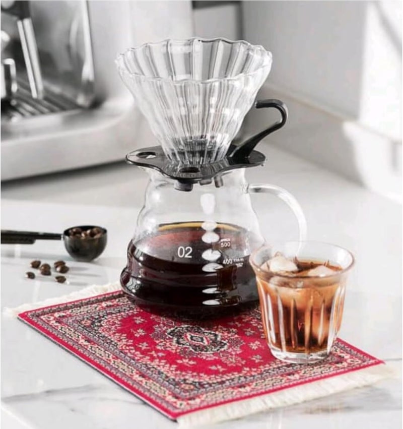 Persian Style Carpet Mouse Pad and Coffee Mat - Vintage Rug Design - Image 2