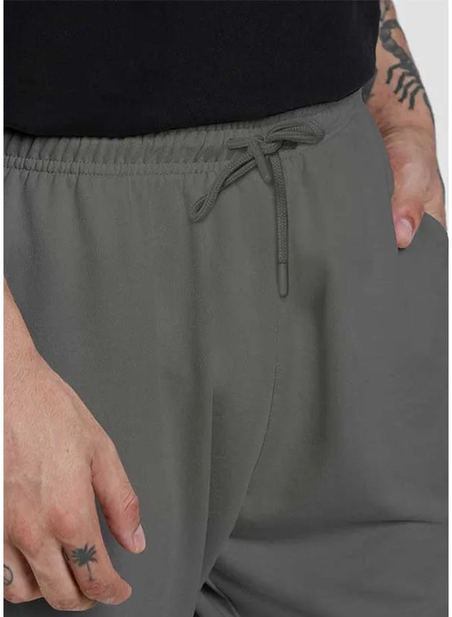 فيردو Veirdo Pure Cotton Mid Rise 5 Pocket Grey Joggers For Men