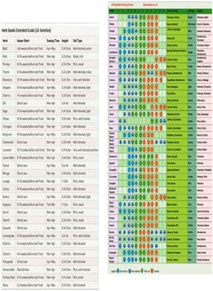 GGOOT SeedsAlp A3 Laminated Garden Planting Calendar, 36 Herbs ...