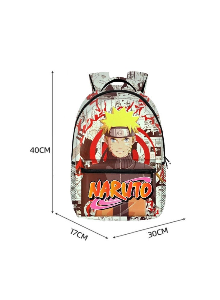 ناروتو بسيطة سستة على ظهره المدرسية للمراهقين وطلاب المدارس الابتدائية الرجال والنساء الترفيه الرياضة على ظهره - Image 2
