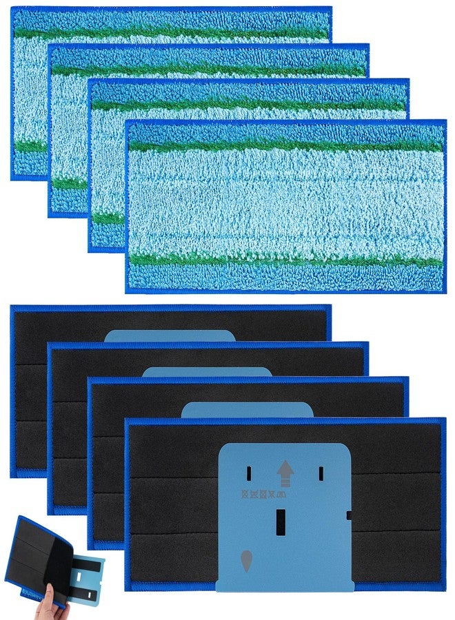 MXZONE Upgraded M6 Wet Mopping Pads for iRobot Braava Jet M6 Series (6110) (6012) (6112) (6113) Ultimate Robot Mops, New Sticky Design, Detachable, Washable and Reusable M6 Mop Pads for iRobot, 8 Pack - Image 1