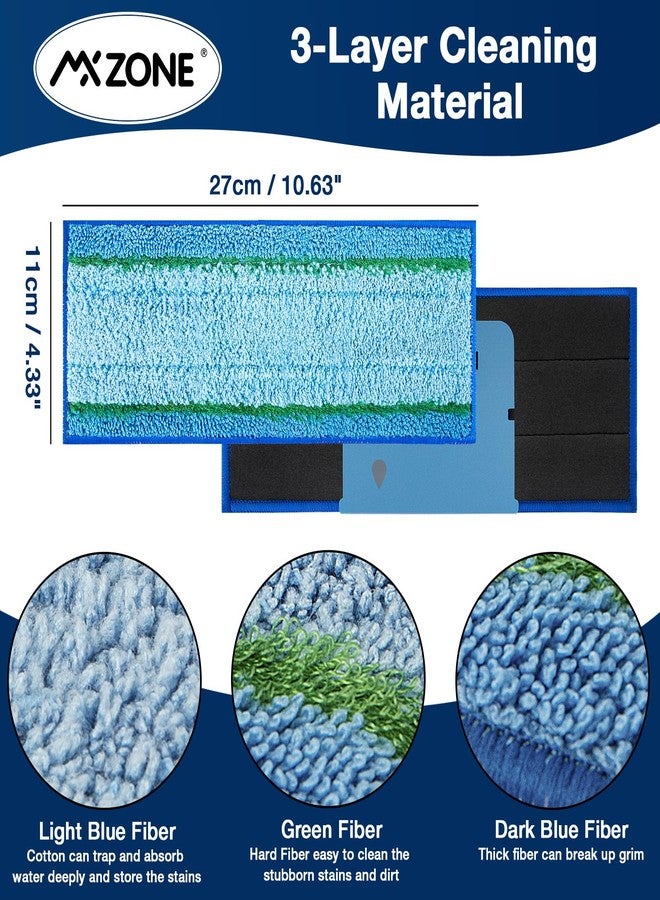 MXZONE Upgraded M6 Wet Mopping Pads for iRobot Braava Jet M6 Series (6110) (6012) (6112) (6113) Ultimate Robot Mops, New Sticky Design, Detachable, Washable and Reusable M6 Mop Pads for iRobot, 8 Pack - Image 3