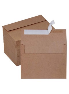 150 Pcs Bulk A2 Invitation Envelopes In Brown Kraft Peel & Press Self Seal 4 3/8 X 5 3/4 Envelopes Rsvp Return Envelopes 100Lbs. Paper Stock For Wedding Party Invitations Announcement Greeting Cards