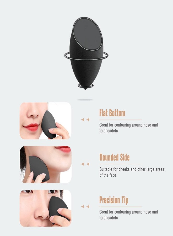 FERYES Makeup Sponge Holder with Makeup Sponge– Eco-Friendly Silicone Beauty Make Up Blender Case and Dry & Wet Use Foundation Sponge for Travel - Image 5