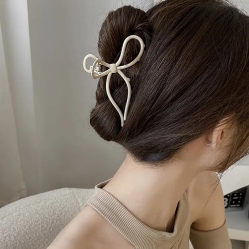 Dartler Modern Beige Hair Clutcher For Women | Stylish Hair Claws For Girls | Trendy Alloy Metal Clips | Premium & Fashionable Girls Hairs Accessories | Suitable In Various Occasions (Pack Of 1) - Image 1