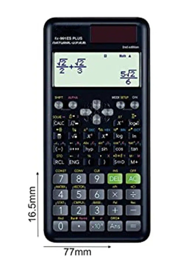 Generic FX-991ESPLUS-2WDTV 2nd Edition Function Scientific Calculator -  Black  - Image 3