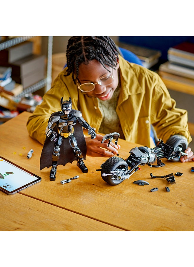 LEGO DC Batman: Batman Construction Figure and the Bat-Pod Bike Set, Cool Super-Hero Toy for 12 Plus Year Old Kids, Boys & Girls, Action Playset with Motorbike Model, Birthday Gift Idea for Teens 76273  - Image 4