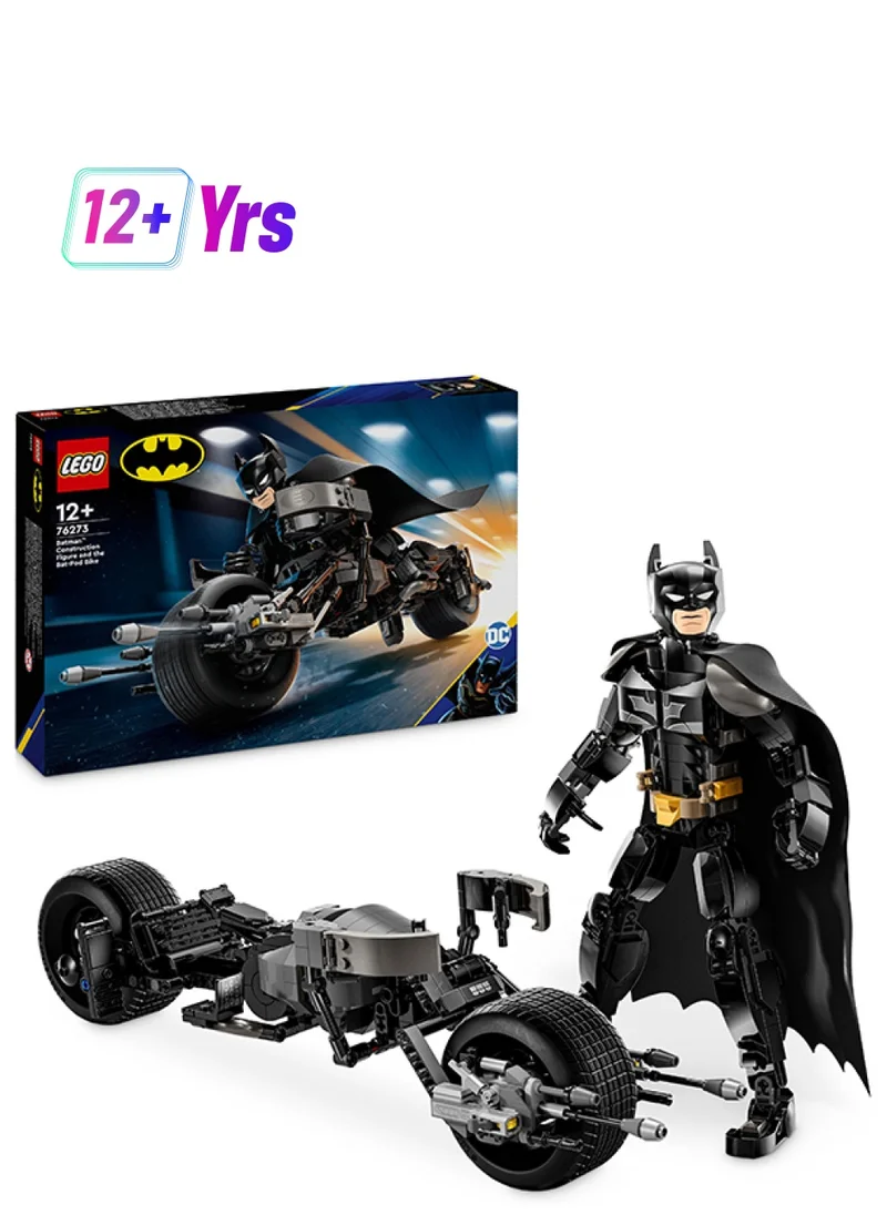 ليغو DC Batman: Batman Construction Figure and the Bat-Pod Bike Set, Cool Super-Hero Toy for 12 Plus Year Old Kids, Boys & Girls, Action Playset with Motorbike Model, Birthday Gift Idea for Teens 76273