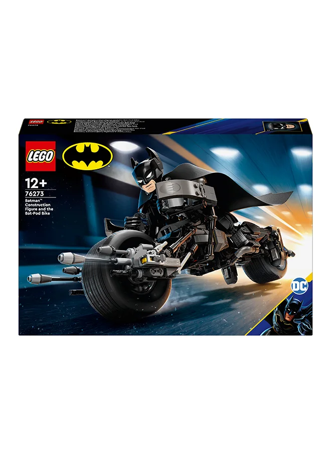 ليغو DC Batman: Batman Construction Figure and the Bat-Pod Bike Set, Cool Super-Hero Toy for 12 Plus Year Old Kids, Boys & Girls, Action Playset with Motorbike Model, Birthday Gift Idea for Teens 76273