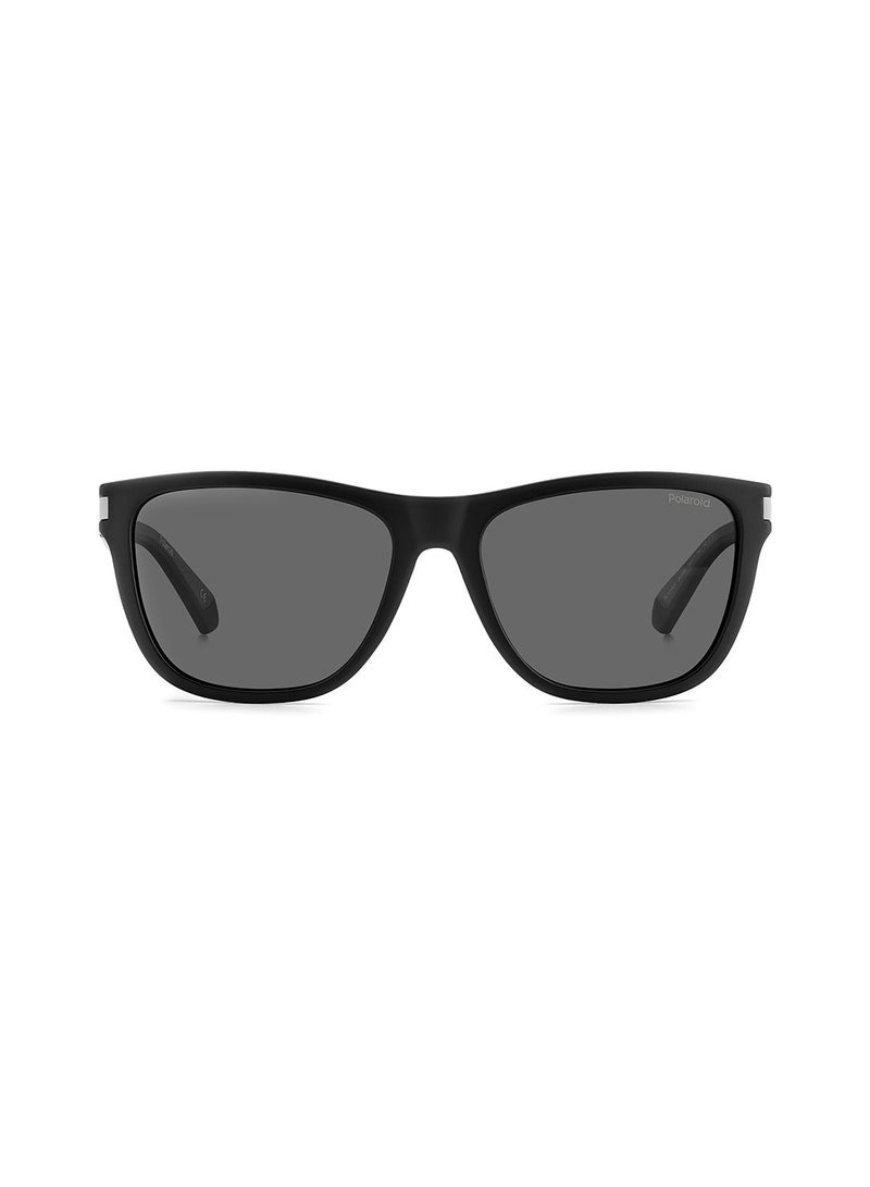 Polaroid Unisex UV Protection Square Sunglasses - Pld 2138/S Mtbk Grey 56 - Lens Size: 56 Mm - Image 3
