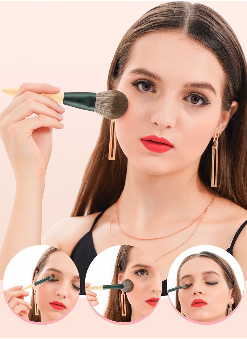Makeup Brushes 14Pcs with 3Pcs Makeup Spongs & Cosmetic Bag - Lime Mojito Series Professional Kabuki Foundation Blending Brush Face Powder Blush Concealers Eye Shadows - pzsku/Z03334A853447B9DF019BZ/45/_/1691484854/632a994c-656b-421d-90f3-417527057e2a