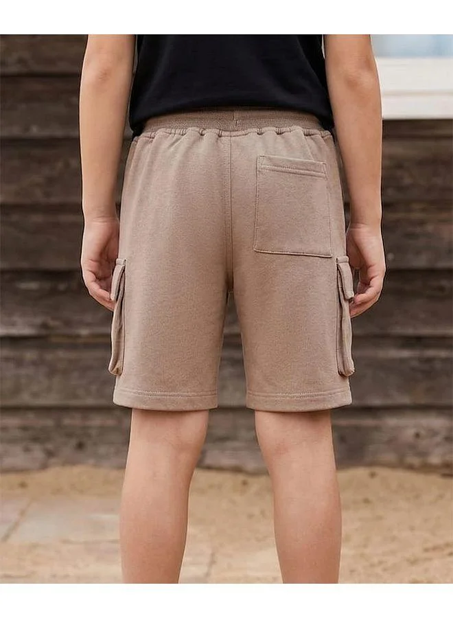 Pine Kids Pine Kids Looper Knit Solid Short With Pockets - Beige