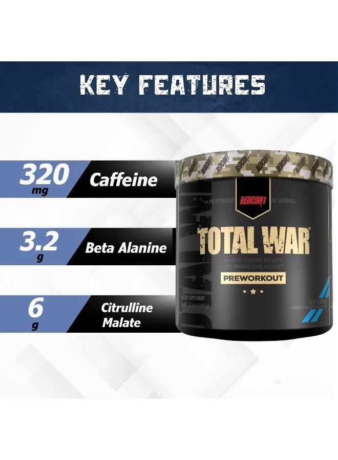 ريدكون ١ توتال وور، عصير الليمون الأزرق قبل التمرين، 15.77 أونصة، 447 جم - Image 3