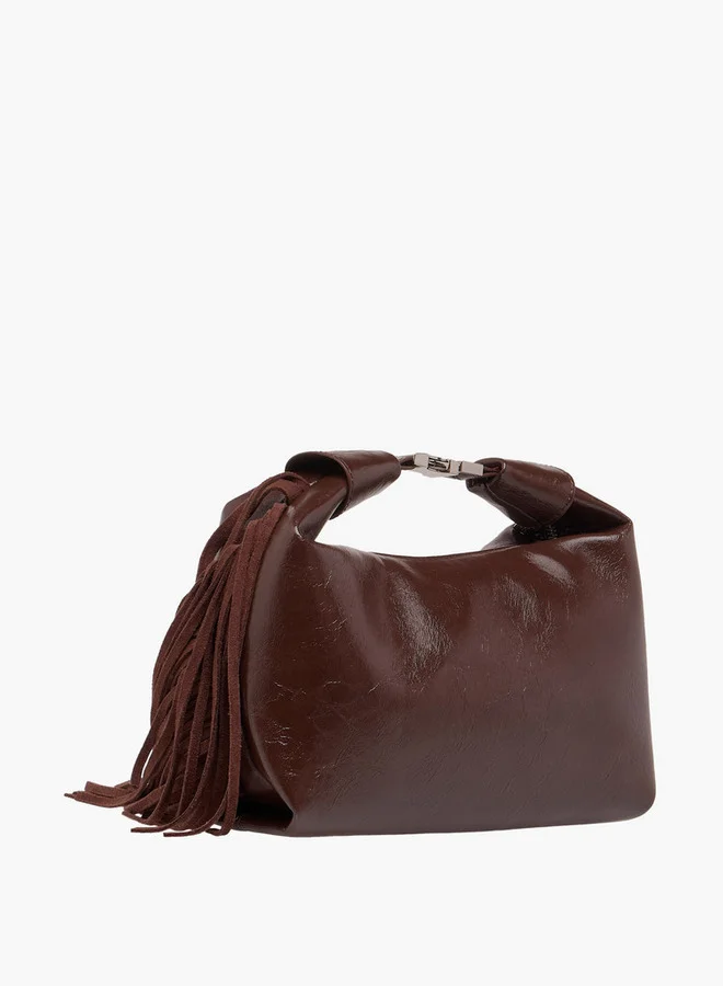 فلورا بيلا من شو إكسبرس Textured Shoulder Bag with Adjustable Strap and Zip Closure