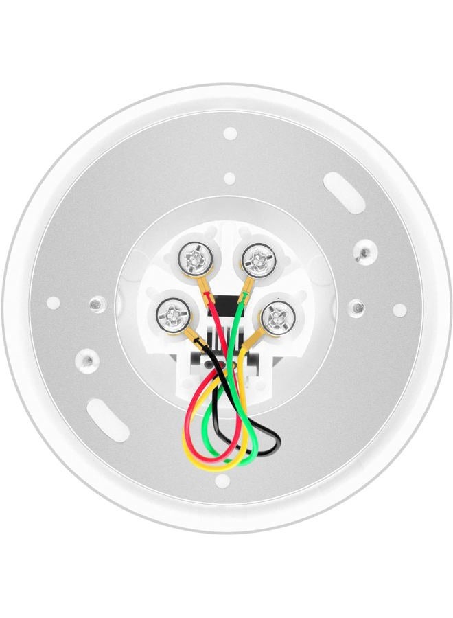 NECABLES Phone Jack Cover Plate Round Telephone Wall Jack 4 Screw Terminals to RJ11 6P4C Female White - Image 2
